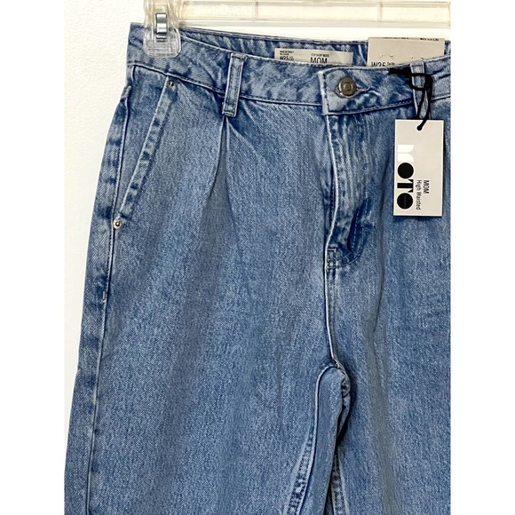 NWT Topshop Moto High Waisted Mom Jeans Mid Blue Womens Size 25 - Picture 2 of 7
